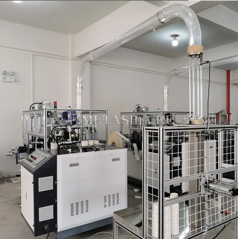 картинка Станок для производства бумажных кофе стаканов от магазина Метасила