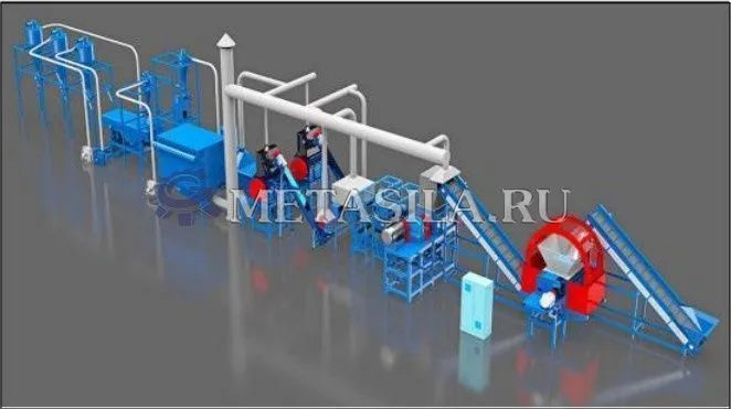 картинка Линия переработки шин 2т/ч  от магазина Метасила