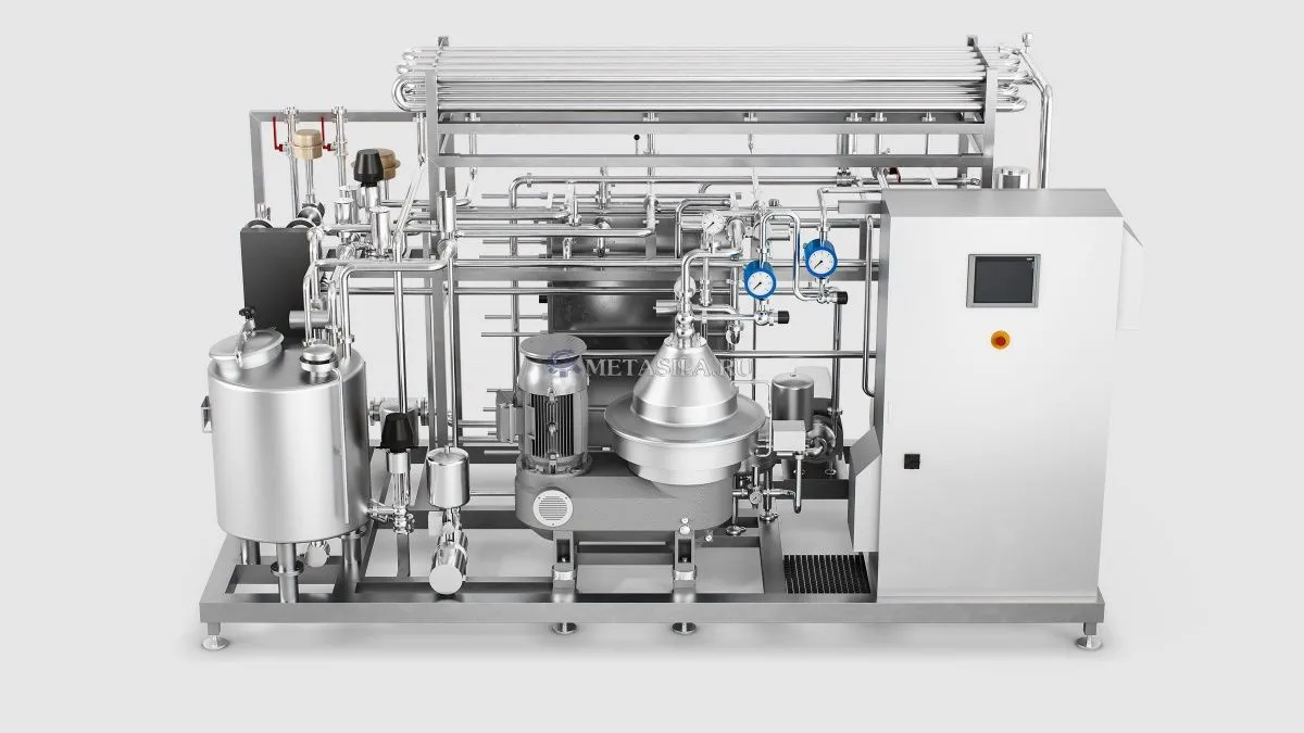 картинка Пастеризатор молока с скимминговым сепаратором от магазина Метасила