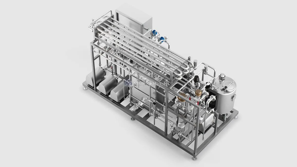 картинка Пастеризатор молока с скимминговым сепаратором от магазина Метасила
