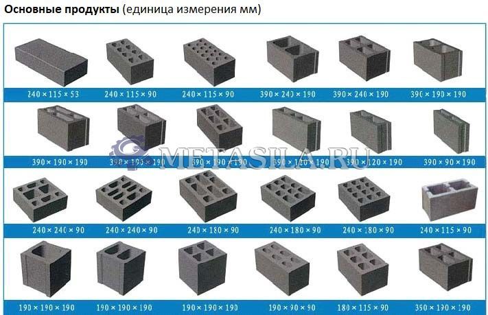 картинка Станок для производства блоков/кирпича  от магазина Метасила