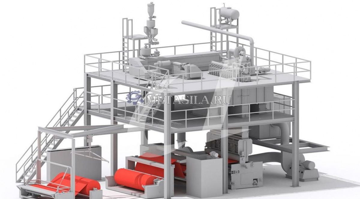 картинка Линия по производству спанбонда PET (3200 мм)  от магазина Метасила