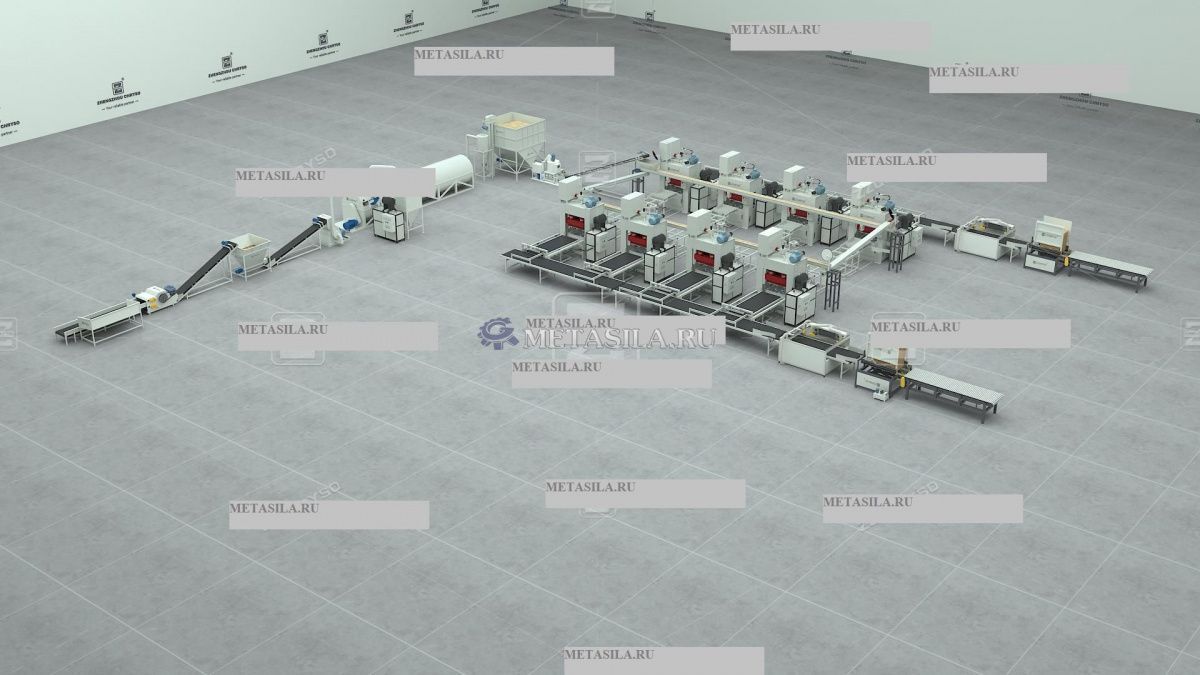 картинка Линия по производству поддонов из прессованной древесины GY87  от магазина Метасила