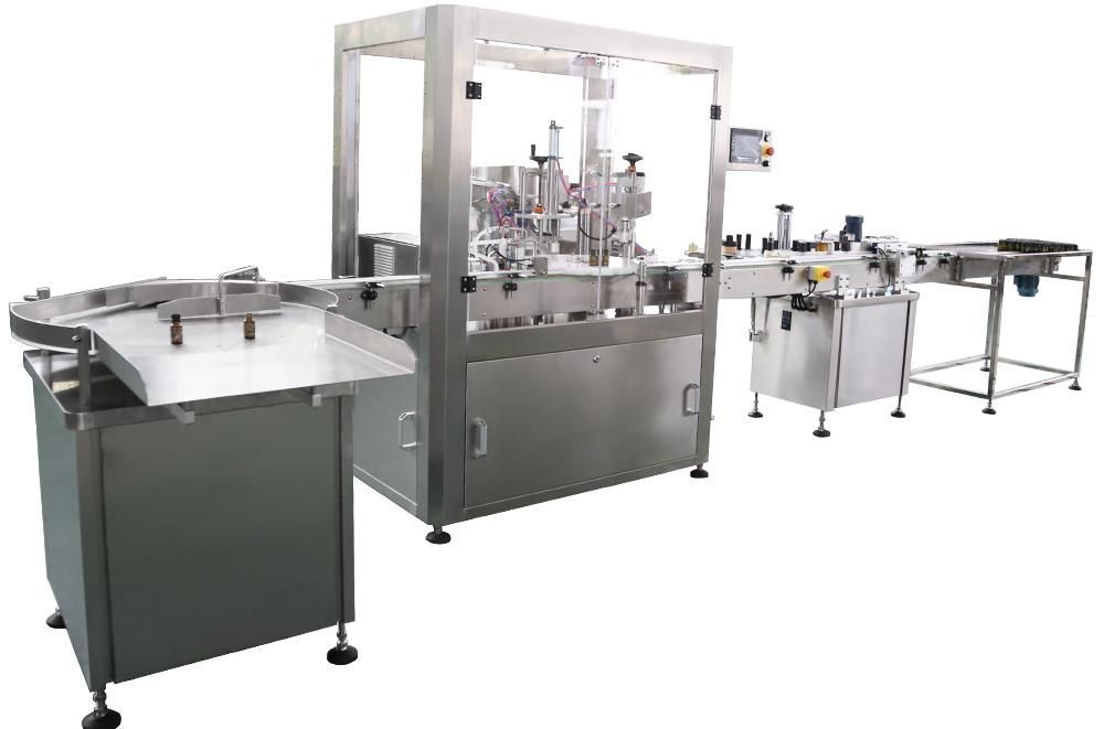 фото Автоматическая линия упаковки крема в пластиковые банки (модель FK17) от магазина Метасила